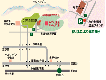 アクセス方法の地図