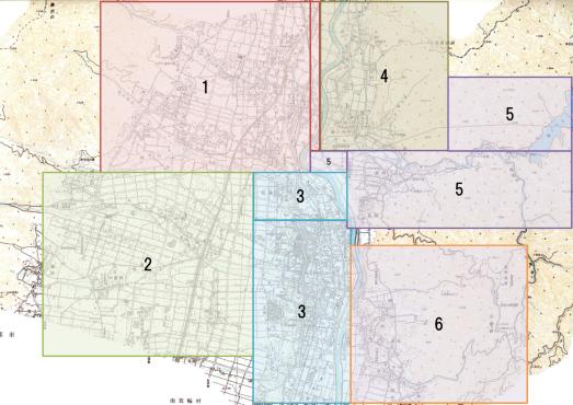 遺跡分布地図の配置図