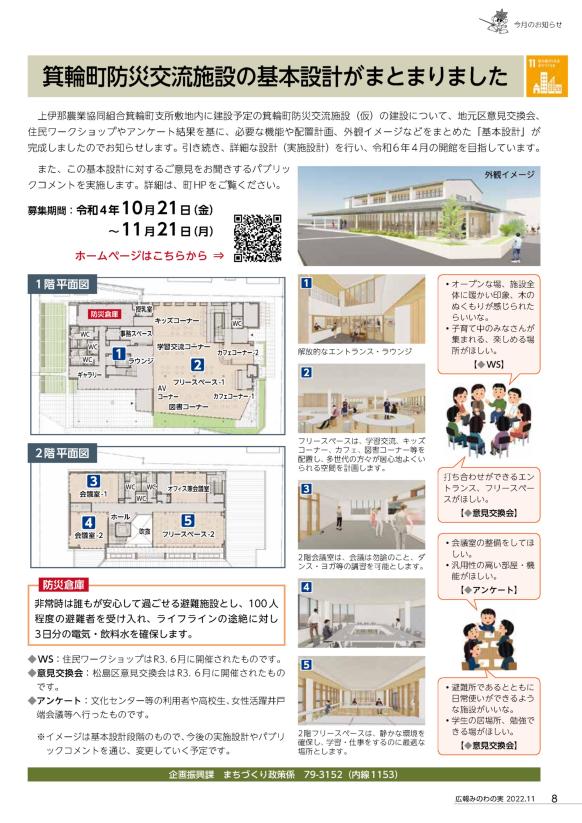 広報みのわ「みのわの実」令和4年11月号8ページの写真
