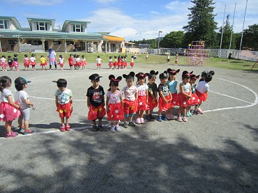 松島保育園：年少　運動会の練習がんばってます！