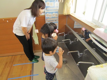 松島保育園：年少「歯科指導」