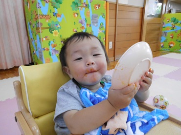 松島保育園：ひよこ組「もぐもぐ食べられるようになったよ！」