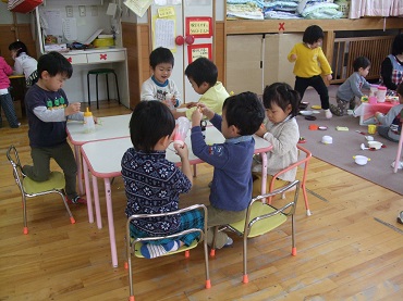 松島保育園：こあら組２歳児のある日