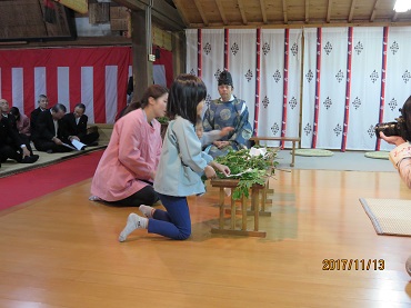 松島保育園：七五三で松島神社を参拝！
