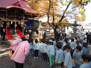 松島保育園：七五三で松島神社へ（年少～年長）