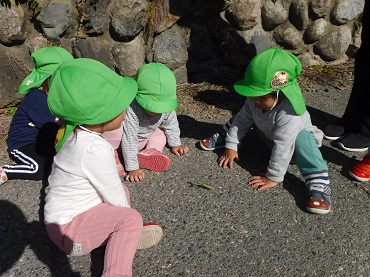 三日町保育園：１歳児・２歳児城山へ