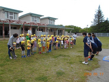 松島保育園～年中組～：サッカー教室