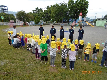 松島保育園～年中組～：サッカー教室